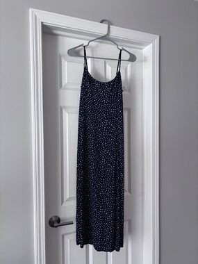 Brand Melville Navy Floral Midi Dress